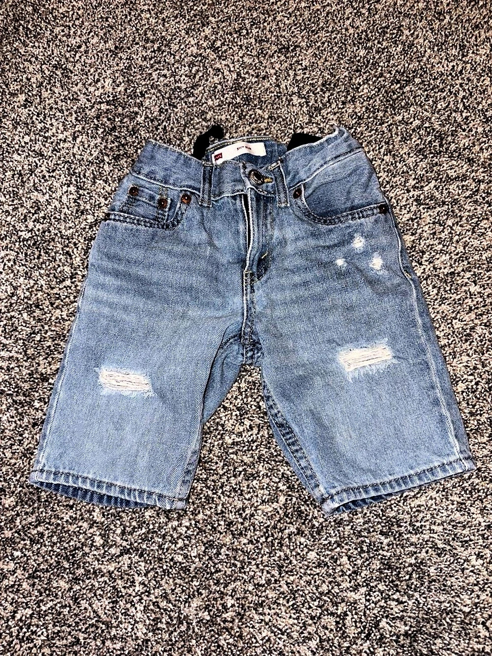 Levi's 511 Slim Boys 5T Distressed Denim Shorts
